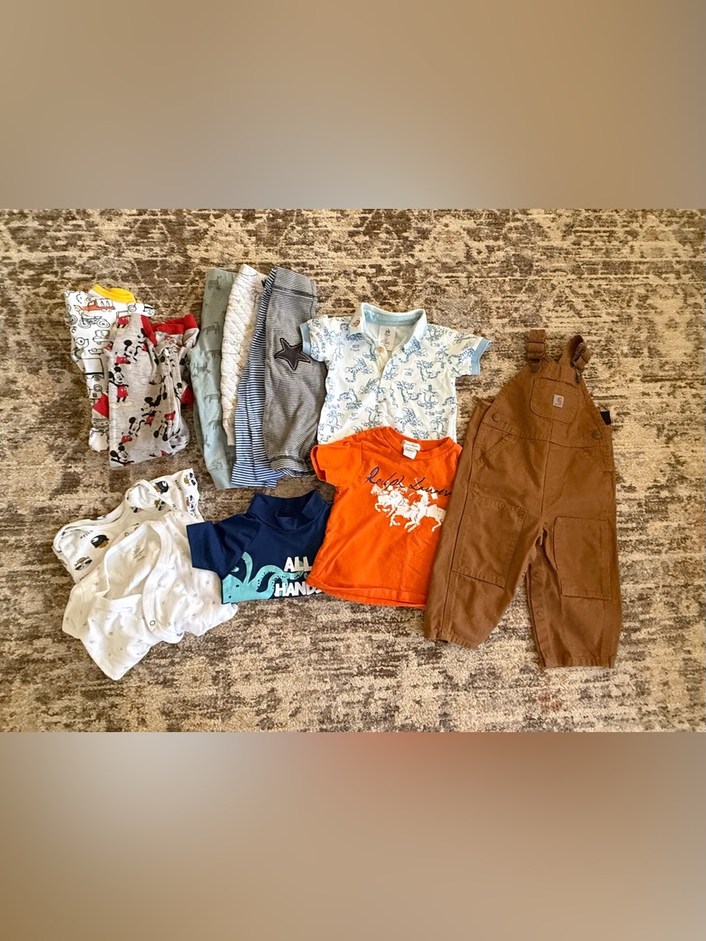 Boys 12M 18M Clothing Lot Carhartt Ralph Lauren Disney Baby Gap